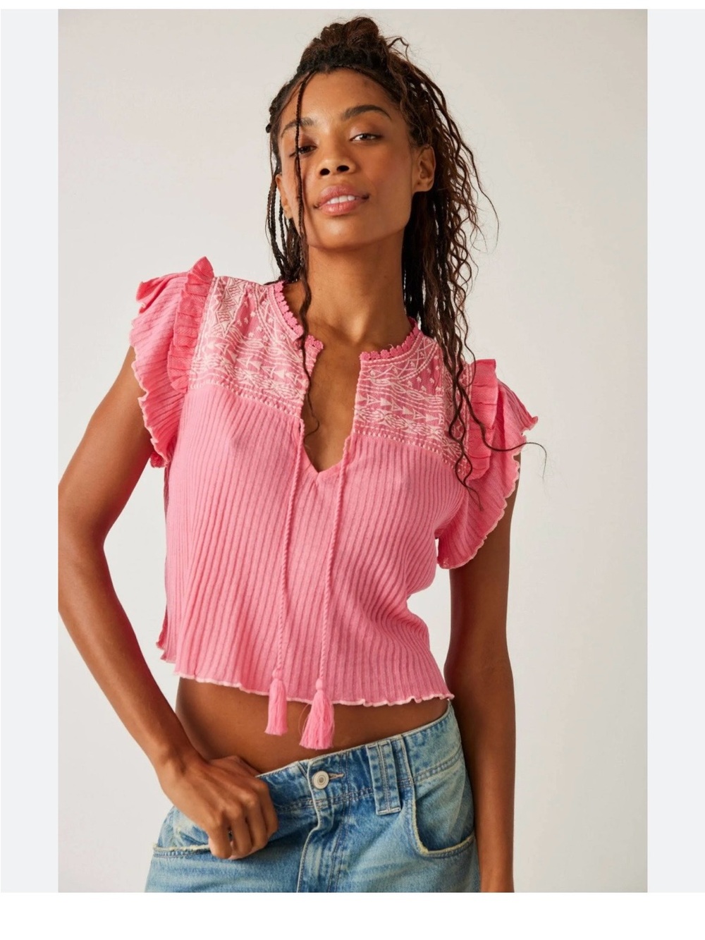 Free People Sarafina Top Size Large NWT